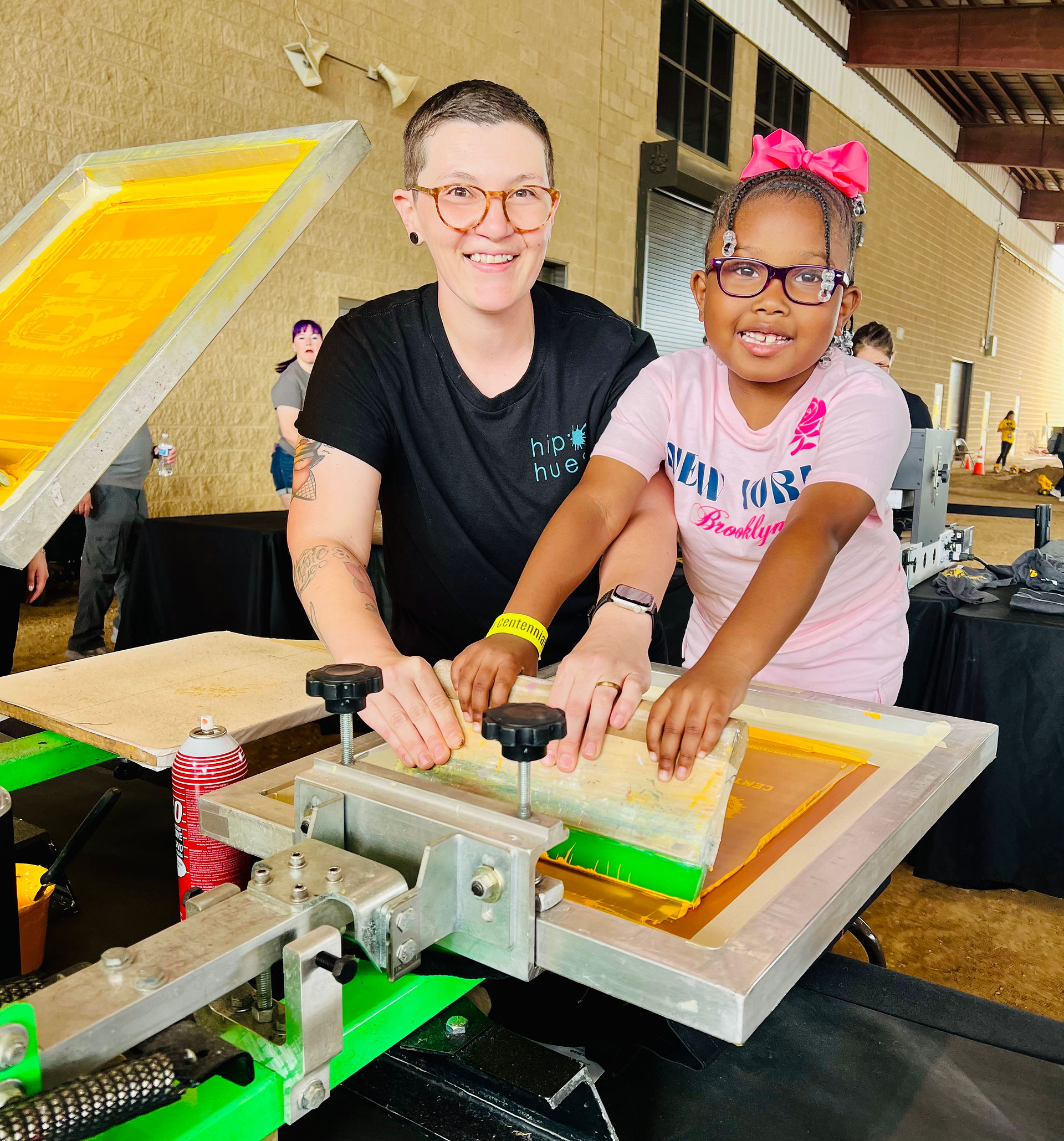 Young Girl Screen Printing