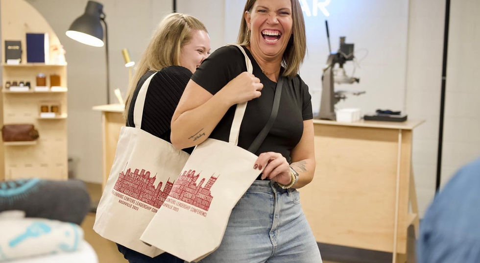 Custom Tote Bag at Corporate Event