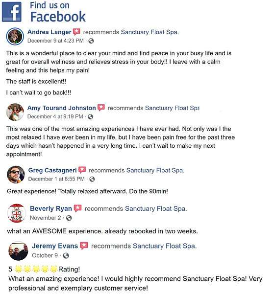 Try Float Therapy For 45 MN Sanctuary Float Spa