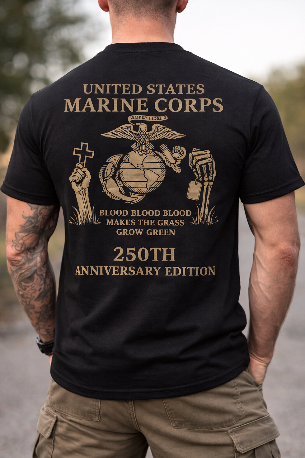 Thumbnail: Bloodshed Freedom- 250th Grass Grows Green Shirt