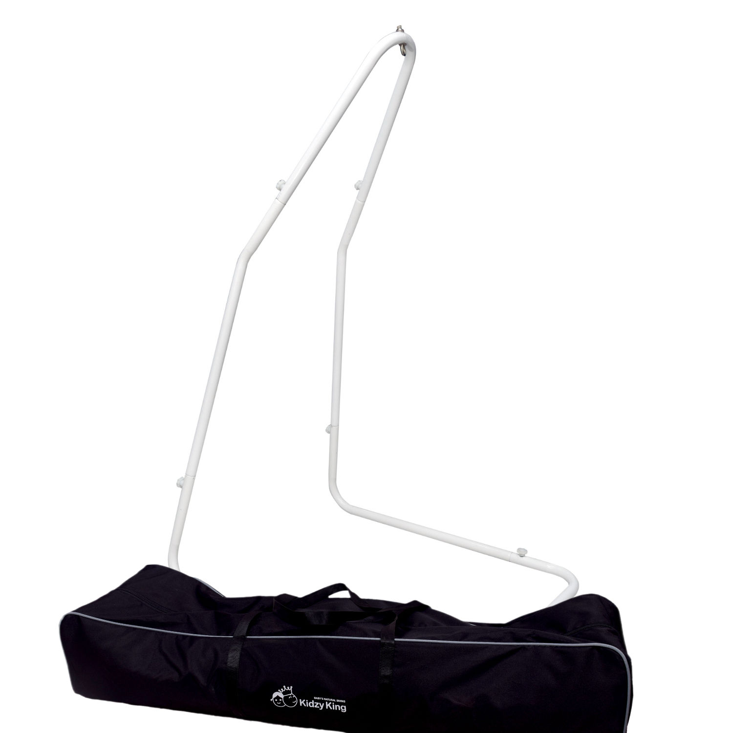 Baby Hammock Stand & Carry Bag | White Glossy Powder Coated