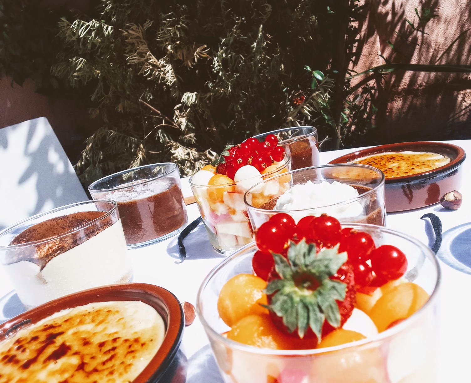 Arranged Food and Objects