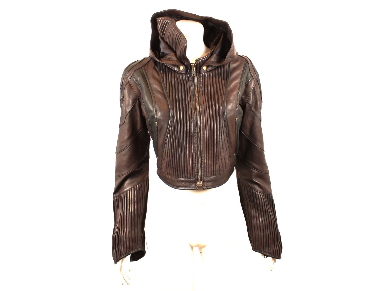 Mahavatar Brown Leather Jacket - Large