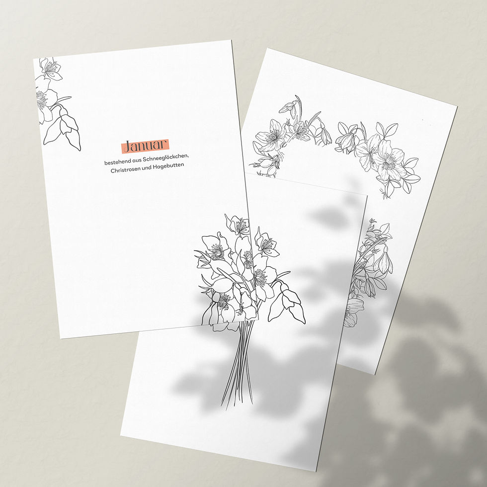 Miniaturbild: Vorlagenpaket | florale Rahmen