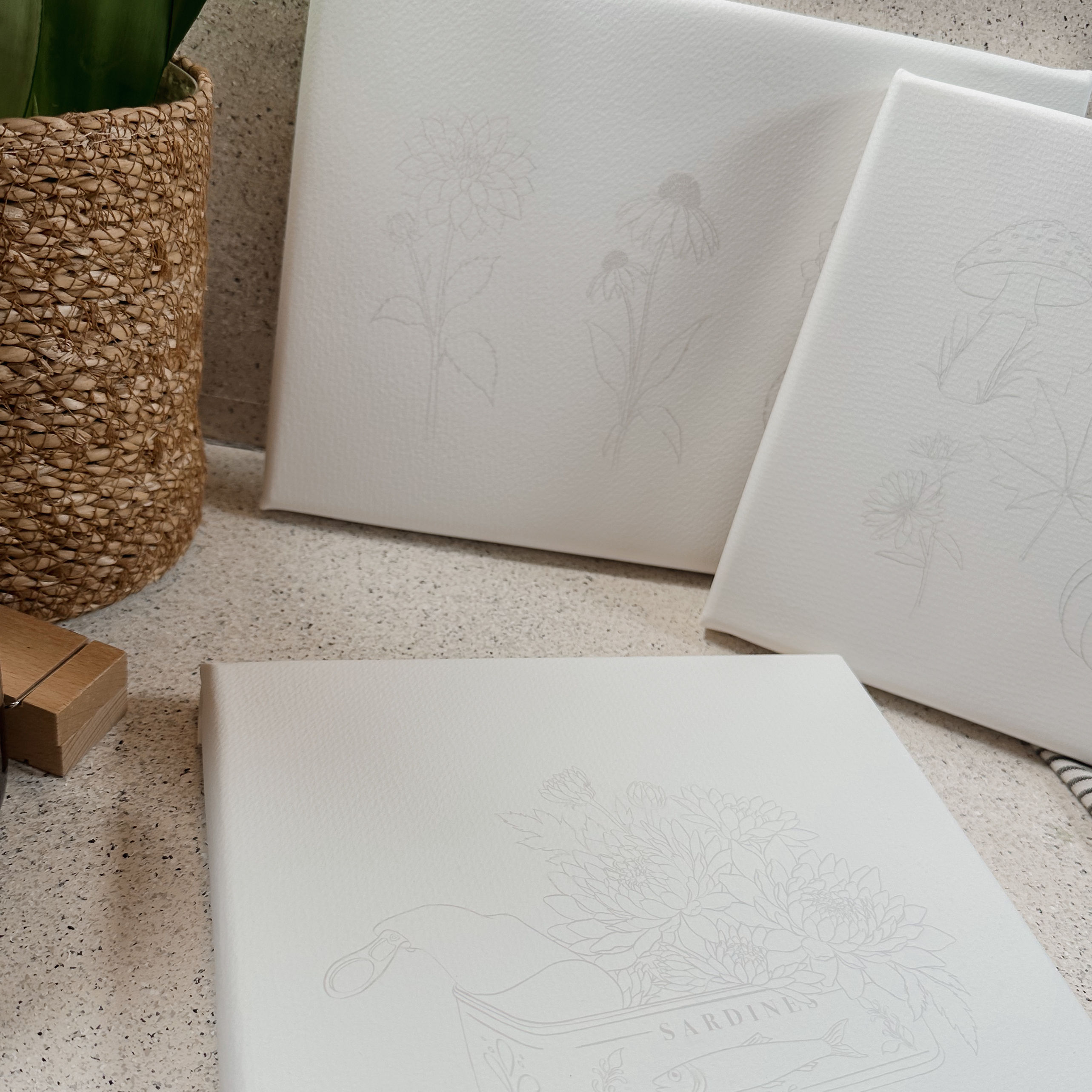 Ausmalbild auf Keilrahmen | Herbstkollektion