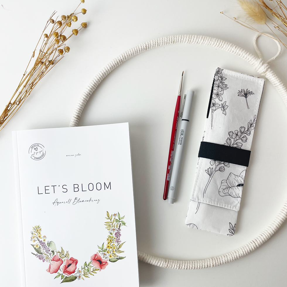 Miniaturbild: Let´s Bloom | Aquarell Blumenkranz