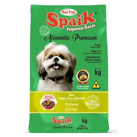 Spaik Pequenas Raças
Alimento Premium