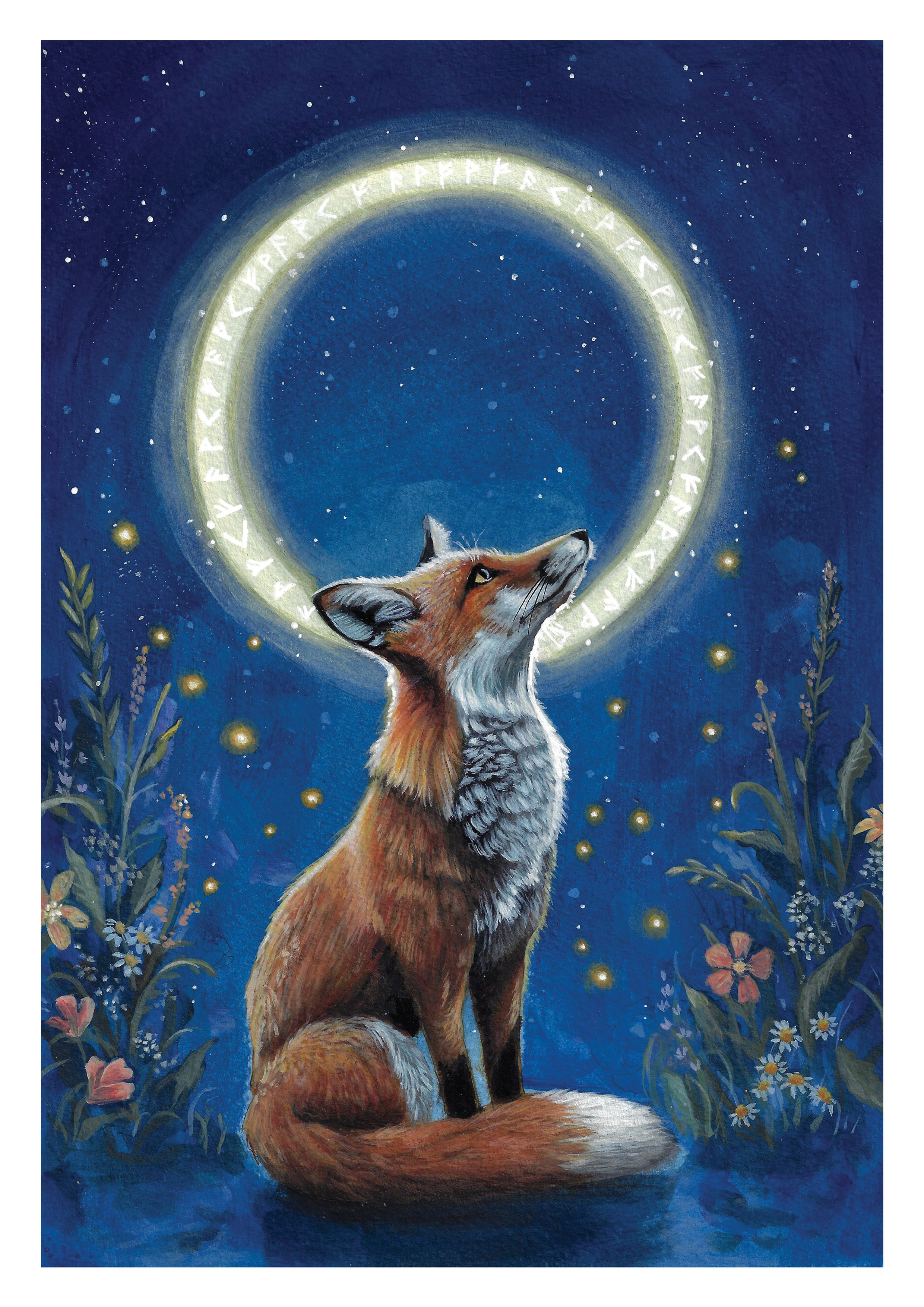 "Spirit of the Fox" - Rune infused Art Print
