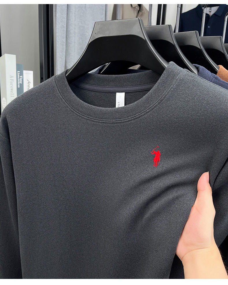 Miniatura: Luxury brand long sleeve T-shirt men's autumn Paul trendy exquisite pony embroid