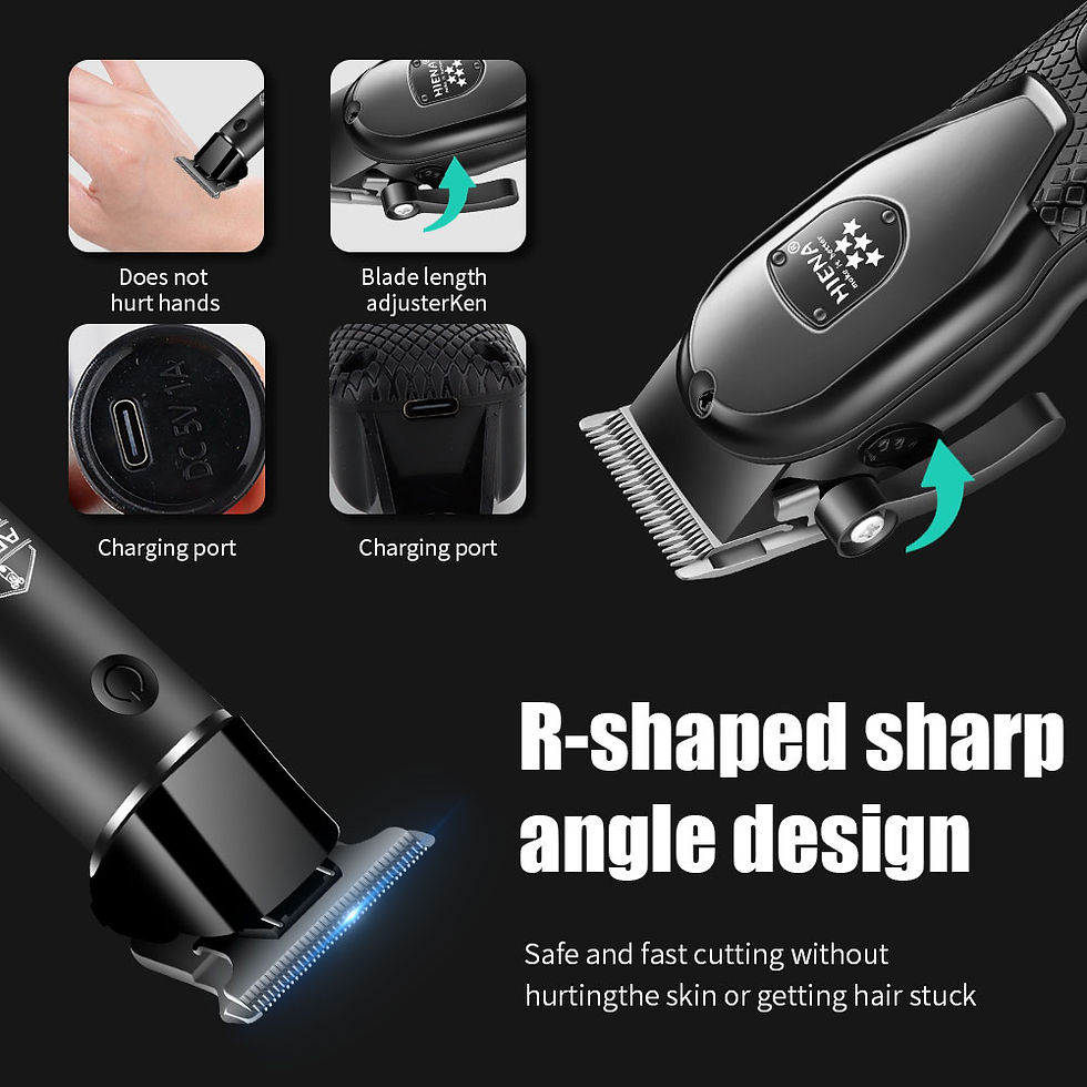 Miniatura: hiena Hair Clipper Kit for Men Electric Shaver Hair Trimmer Professional Cutting