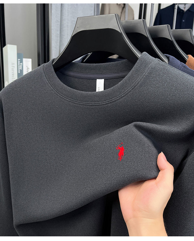 Miniatura: Luxury brand long sleeve T-shirt men's autumn Paul trendy exquisite pony embroid