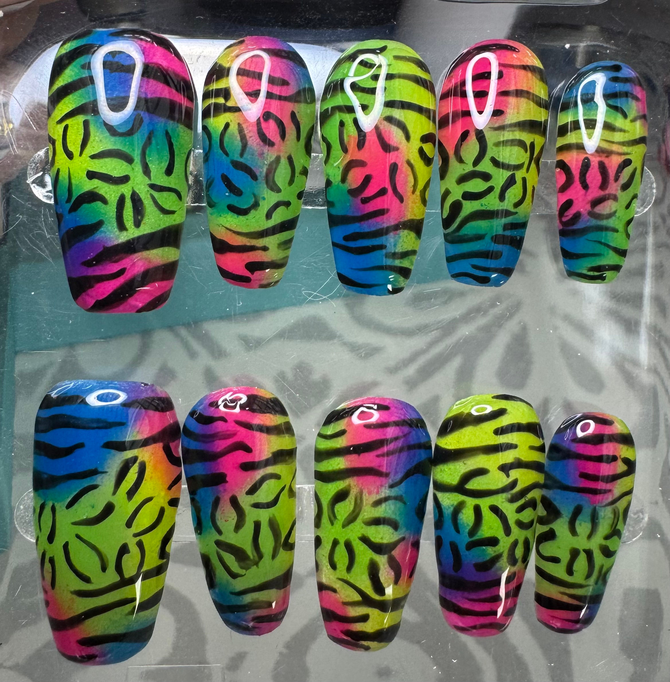 Neon animal print