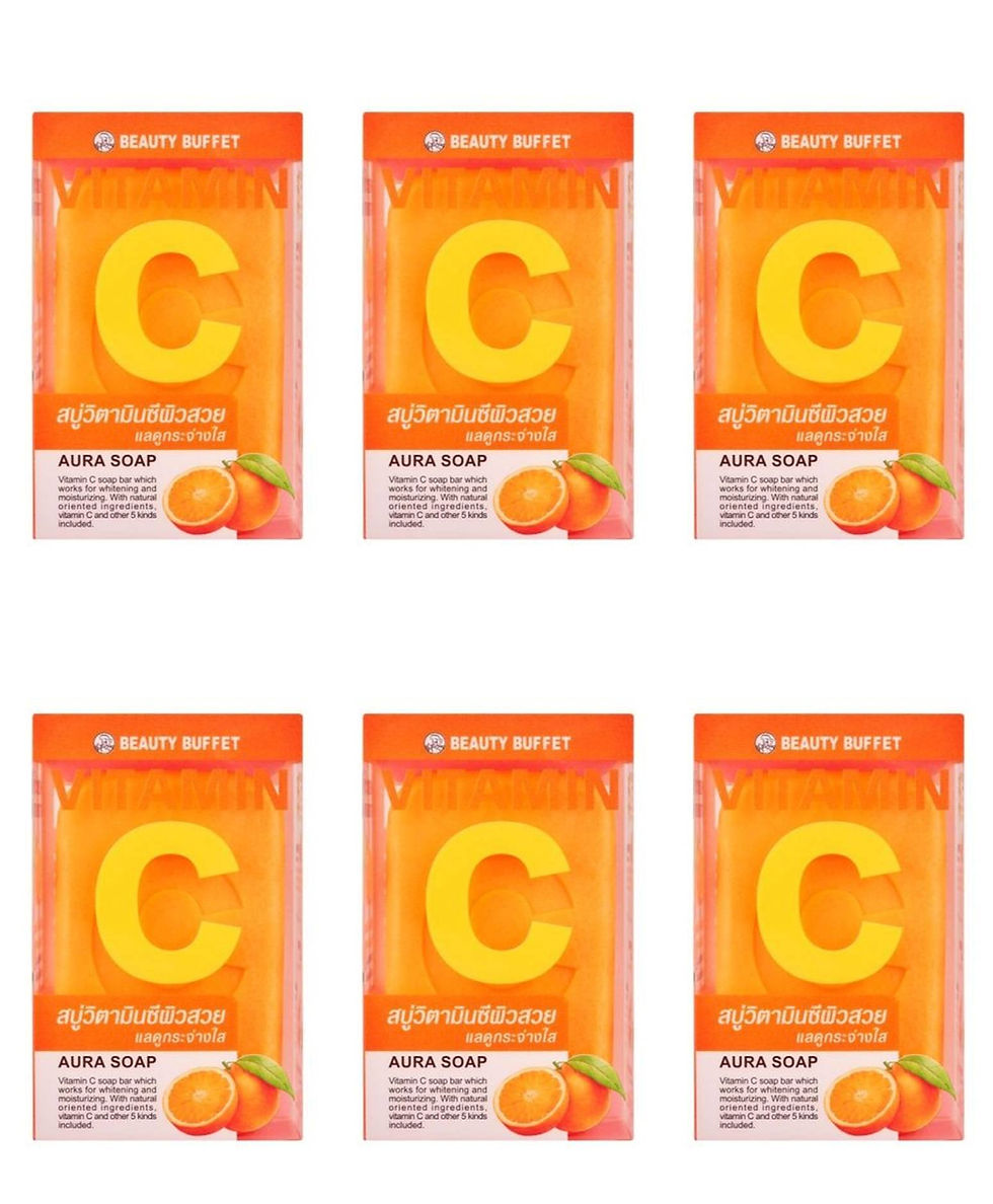 BEAUTY BUFFET Vitamin C Aura Soap 100 g (Pack of 6)