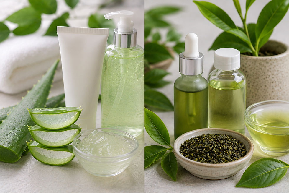 Aloe Vera vs Green Tea Extract in Skincare Products