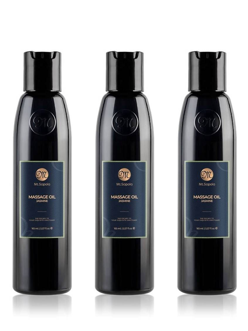 Mt.Sapola Jasmine Massage Oil 165 ml. (Pack of 3)