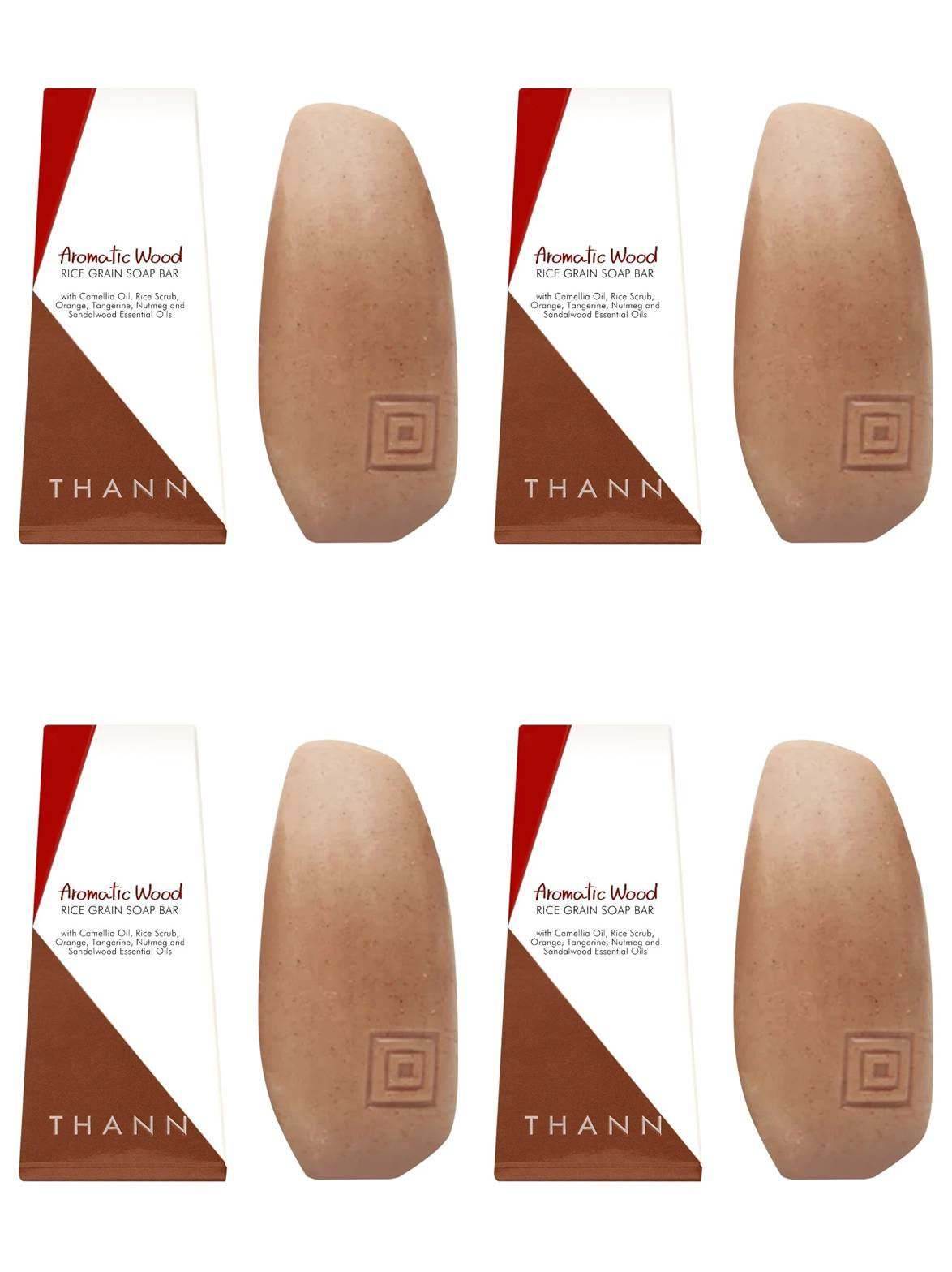 THANN Aromatic Wood Rice Grain Soap Bar 100 g