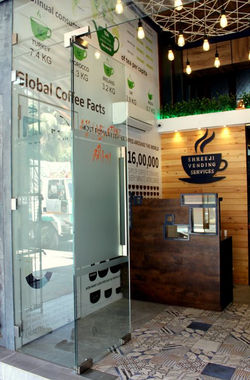 Cafe entrance