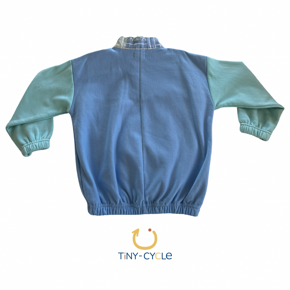 Miniatura: Polerón Patchwork Azul Cielo