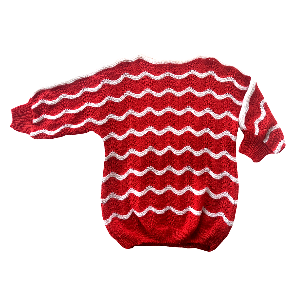Miniatura: Chaleco VNTG Ondas Rojo
