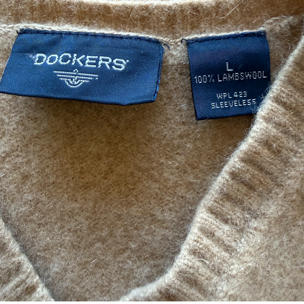Miniatura: Chaleco Dockers 100% Lana Lambswool Beige