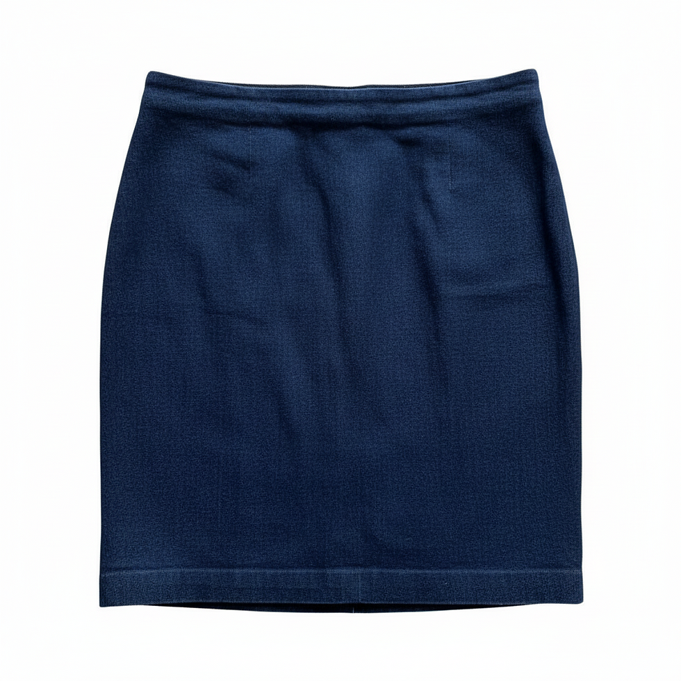 Miniatura: Mini Falda Denim Ralph Lauren con Cordones Vintage