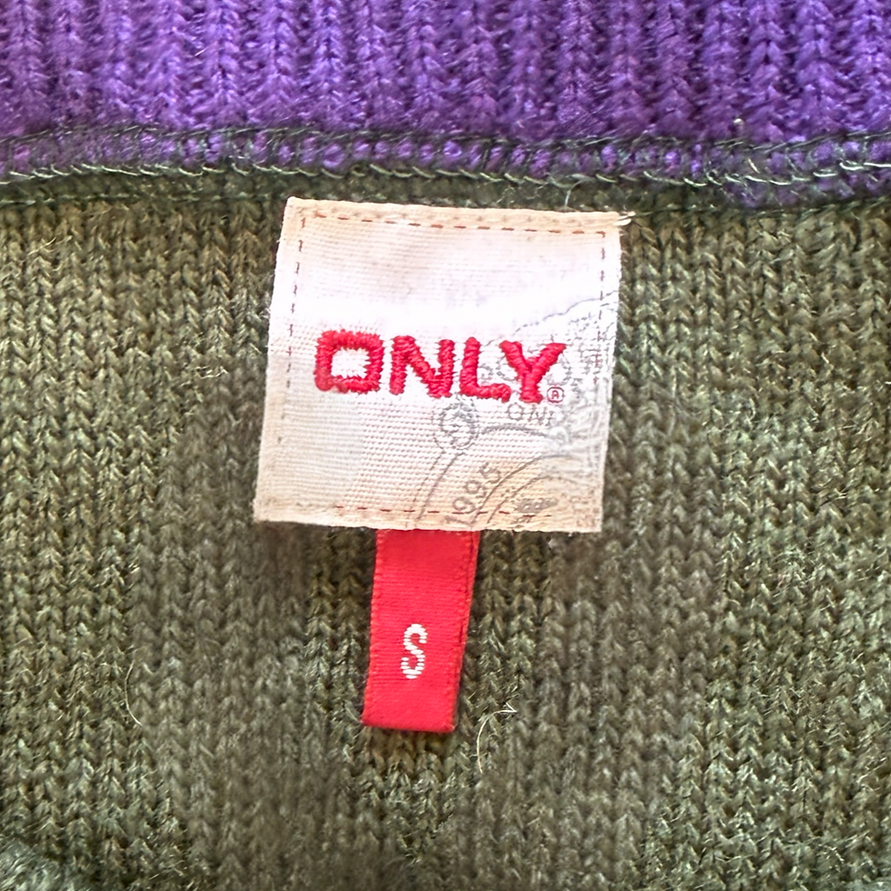 Miniatura: Falda VNTG Knit Olive & Purple