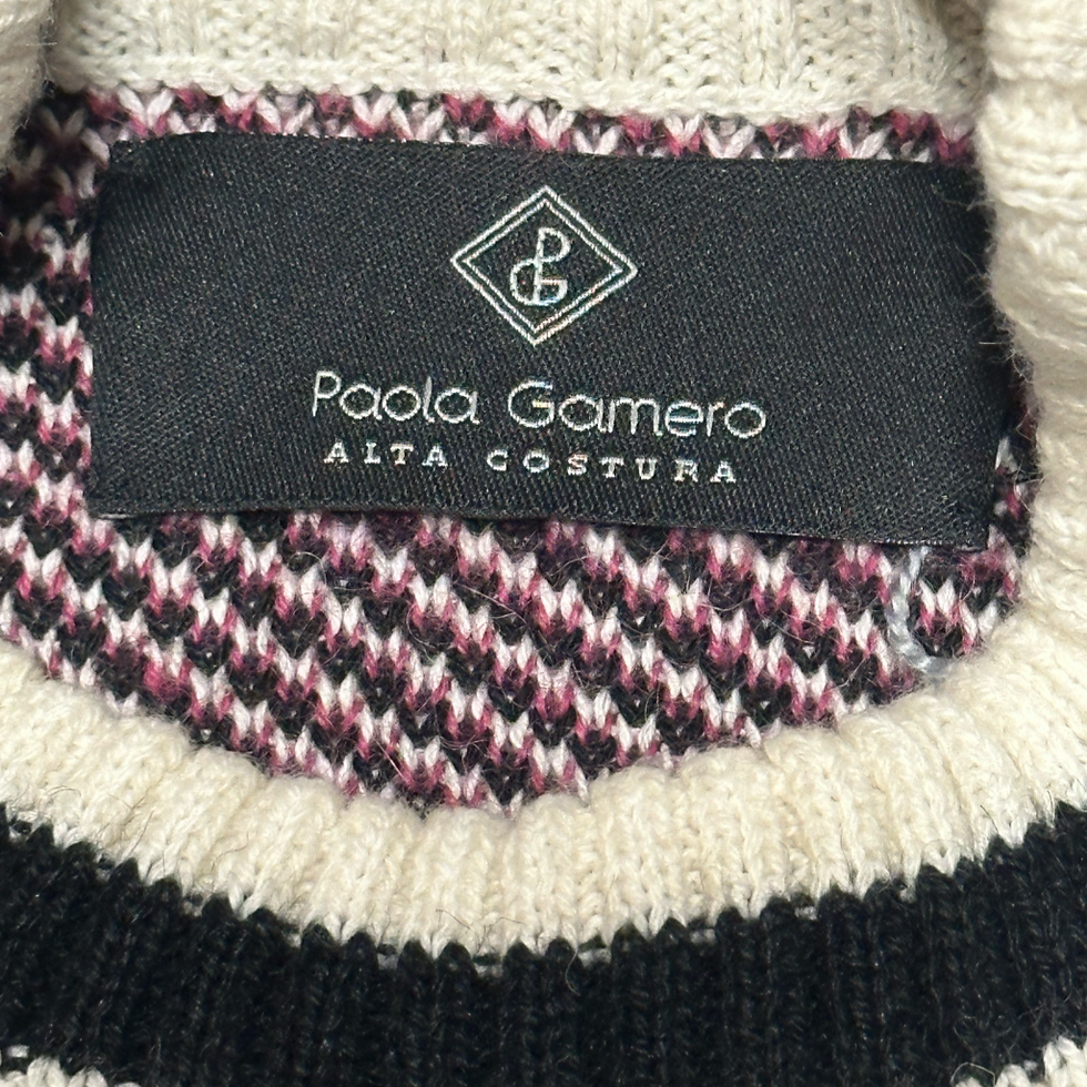 Miniatura: Sweater Paola Gamero Baby Alpaca con Flecos