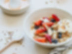 Yogurt bowl topped with fresh berries, nuts and granola, Summer Diet Tips