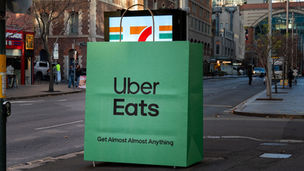 Creative OOH Campaign By Uber Eats