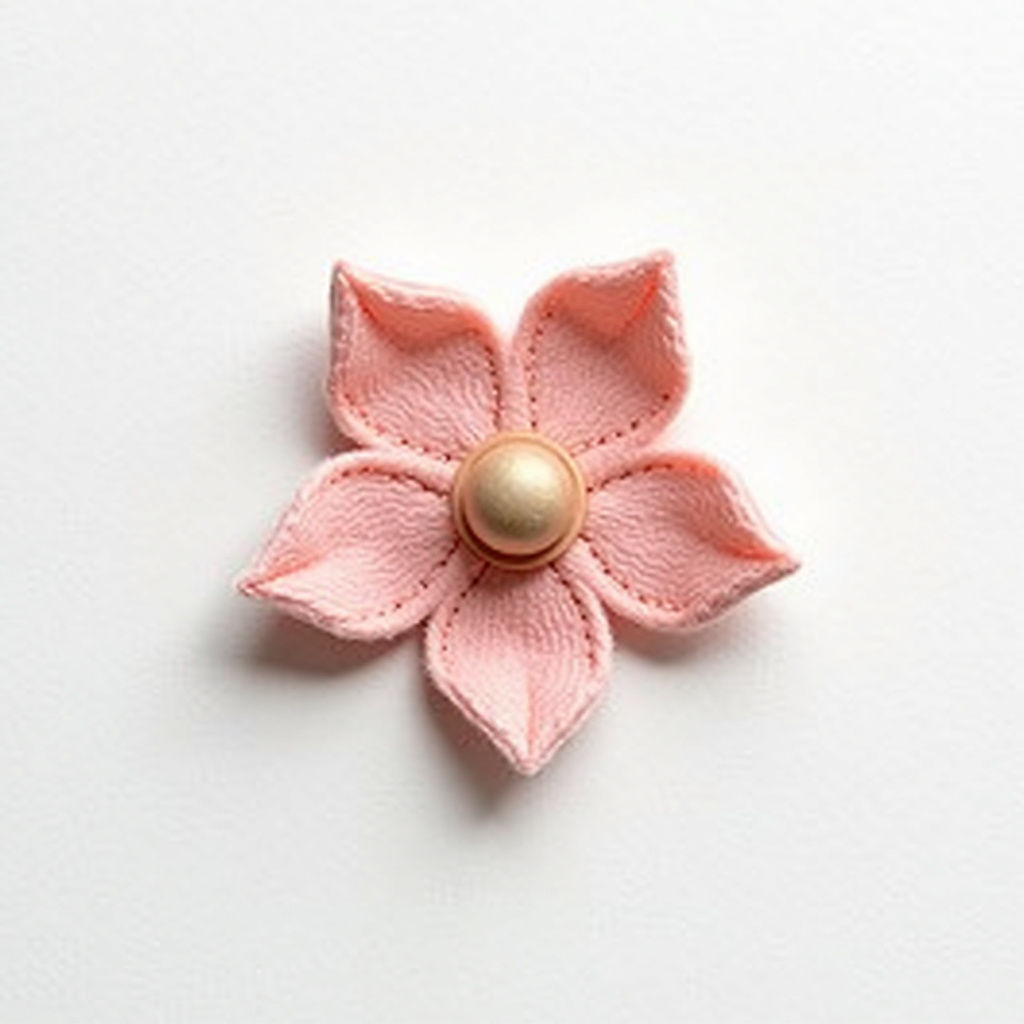 Anstecker Filz Blume