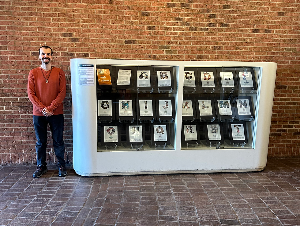 "Art Meets Alphabet" (with "Urgent: Winged Messengers") at the Bridgewater Library