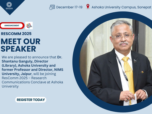 ResComm 2025: Bringing Research Into Action — A Conversation with Dr. Shantanu Ganguly