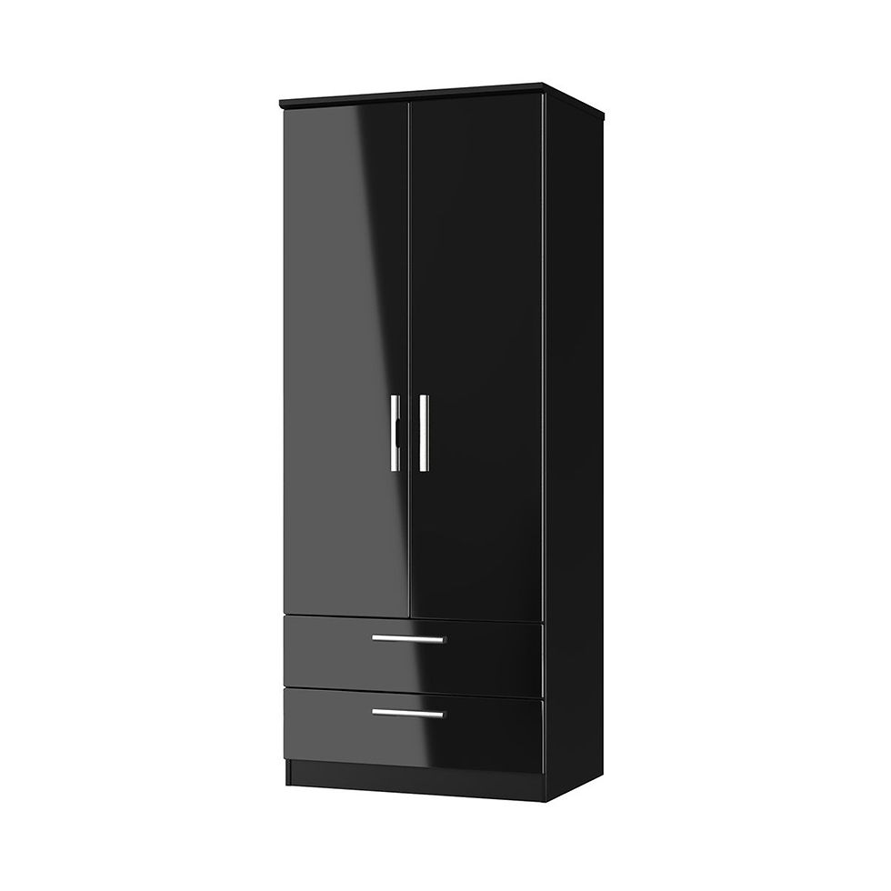 Thumbnail: Knightsbridge 2'6" 2 Drawer Wardrobe