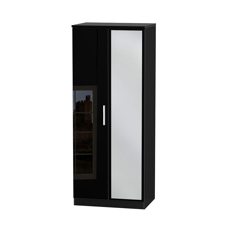 Thumbnail: Knightsbridge 2'6" Mirror Wardrobe