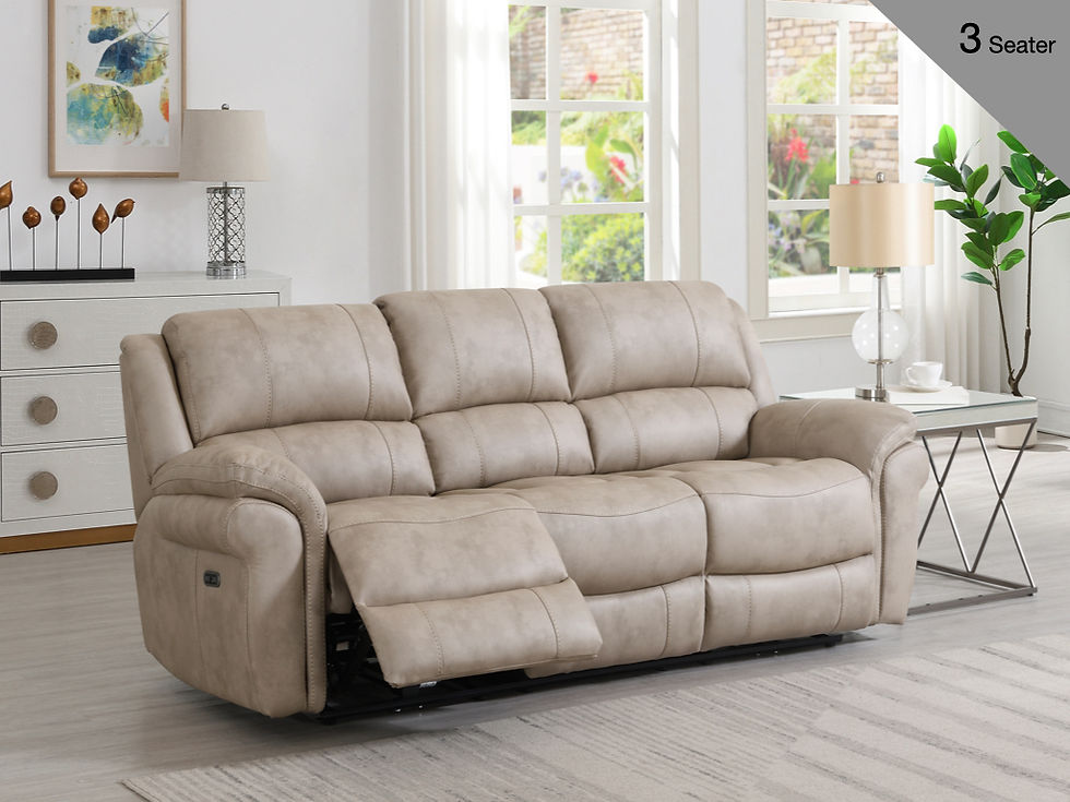 Thumbnail: Farnham Ultra 3 Seater Recliner (Stone)