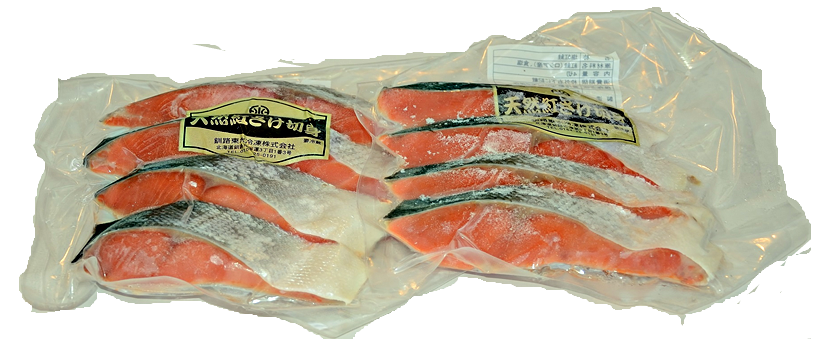 天然紅鮭切身4切 商品番号sa00003