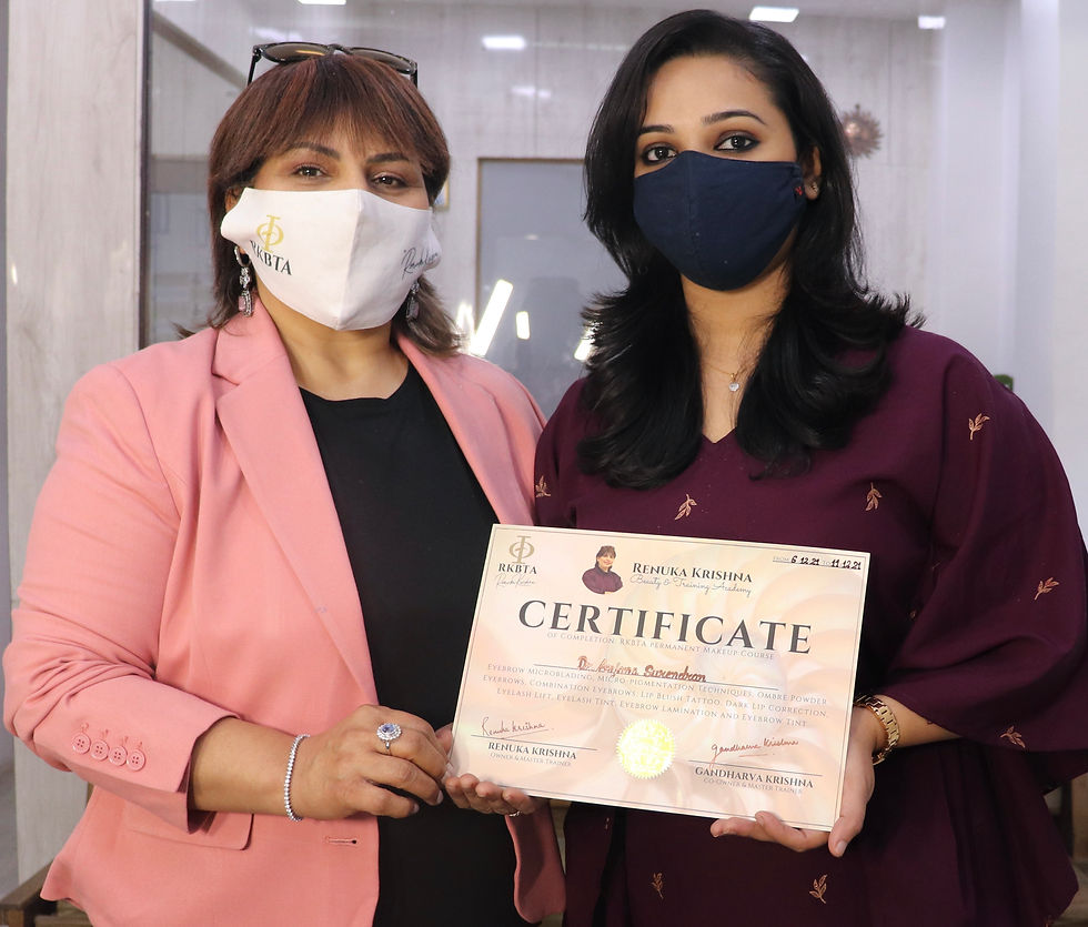 RKBTA Eyebrow Microblading Training Course Renuka Krishna
