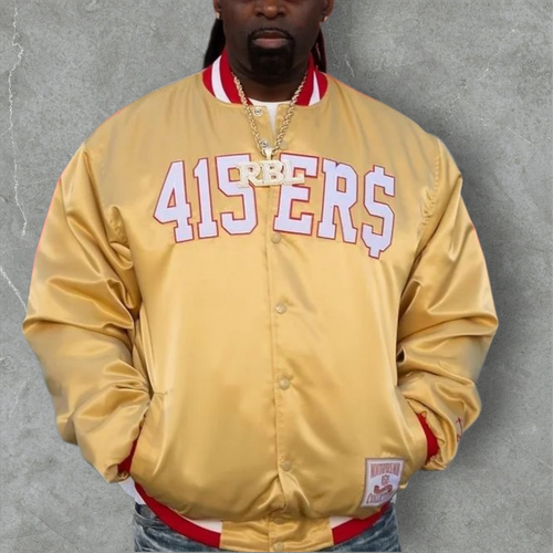 415ERS GOLD SATIN JACKET | dyingbreedsf