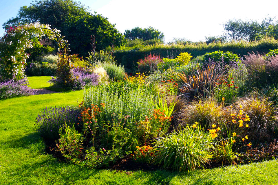 Suffolk garden designer portfolio showing a large country garden layout