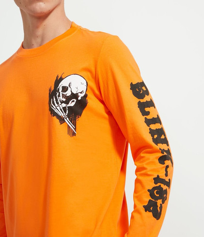 Blink-182 orange LS tee