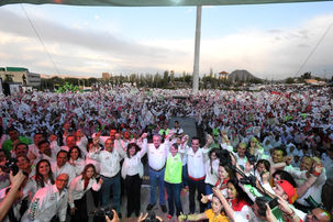 MOSTRANDO FUERZA, CIERRA ENRIQUE SERRANO SU CAMPAÑA EN CHIHUAHUA