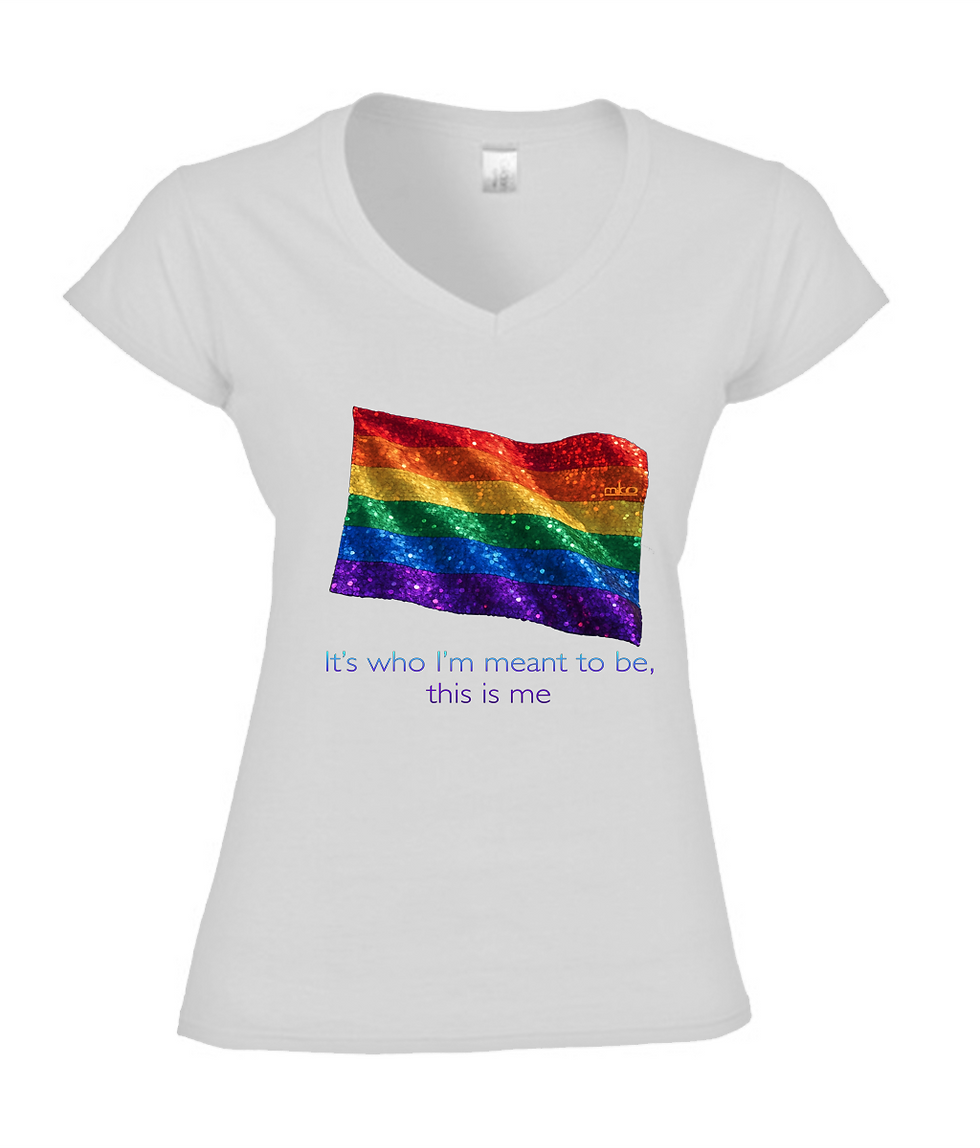 Miniatura:  It's Who... Miko Fitted V-Neck T-Shirt