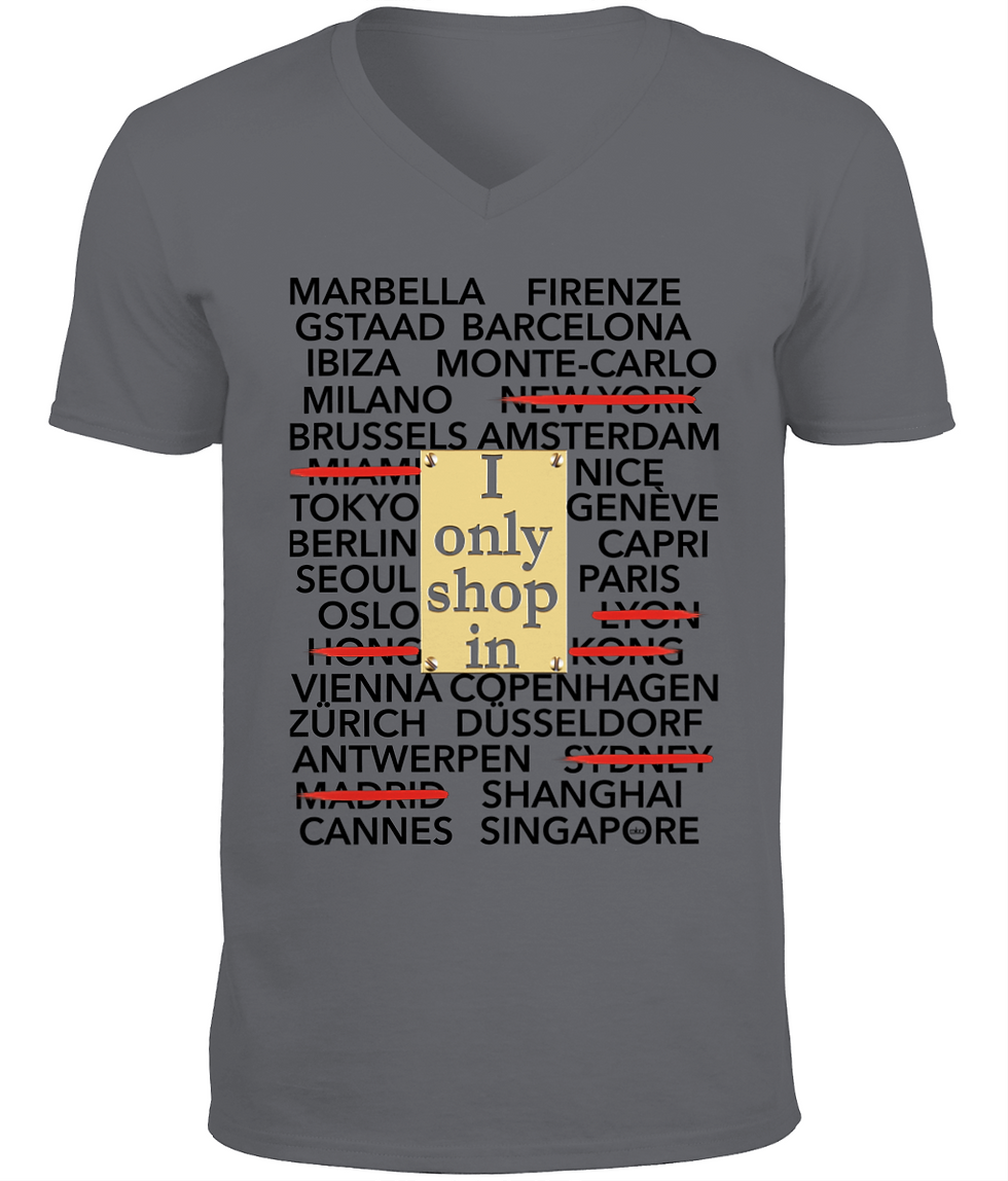 Thumbnail: I Only Shop... Miko Classic V-Neck T-Shirt  