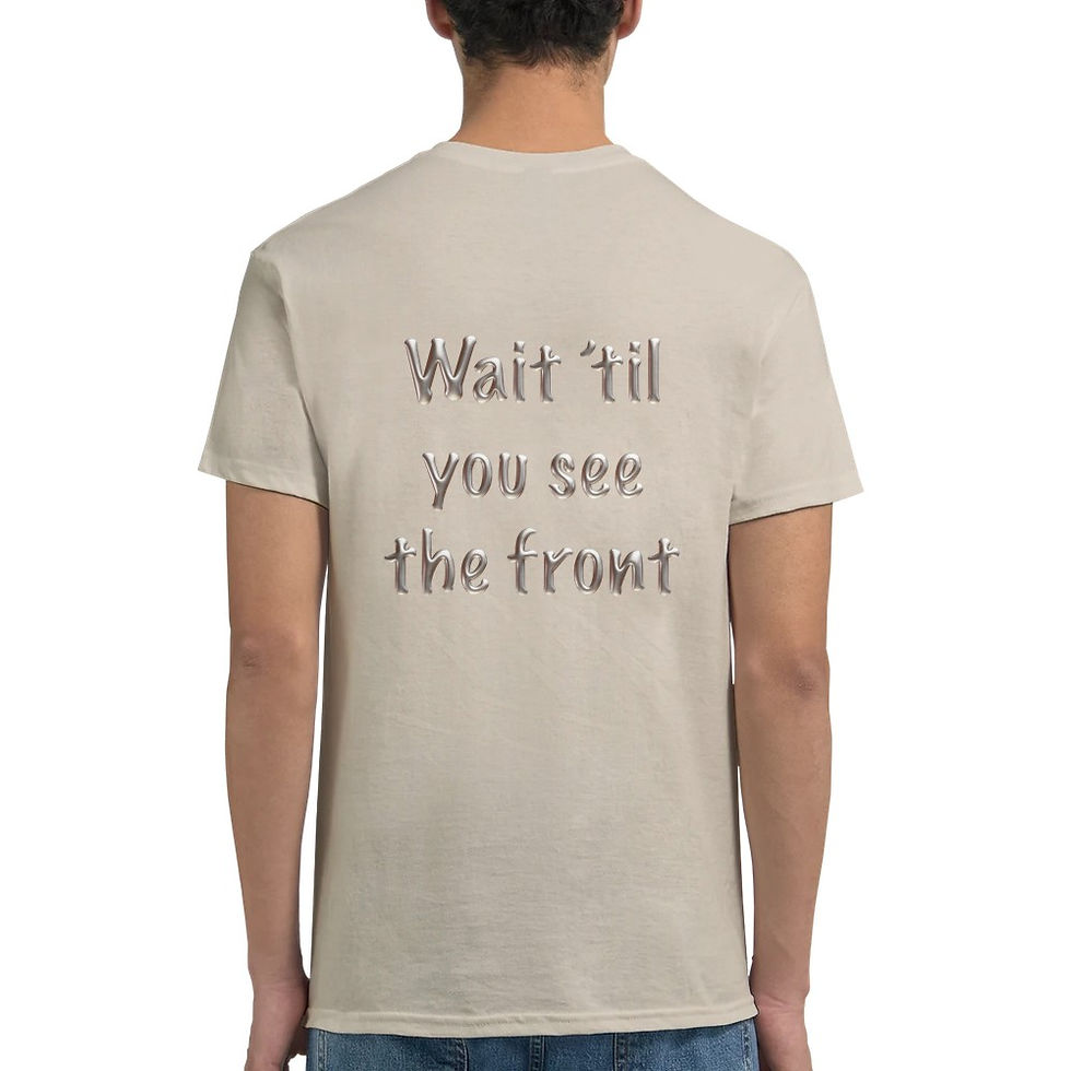 Miniaturbild: Wait 'til you... Reverse Unisex T-shirt