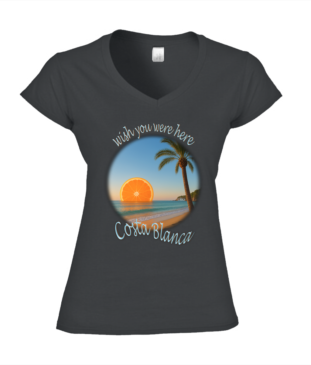 Wish You... Miko Fitted V-Neck T-Shirt 