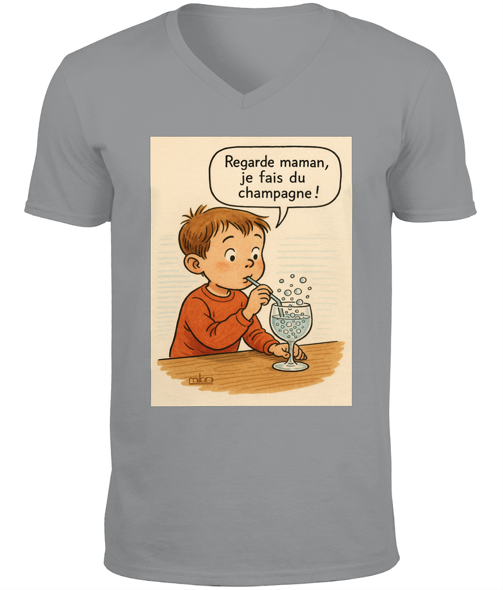 Thumbnail: Champagne Miko Classic  V-Neck T-Shirt