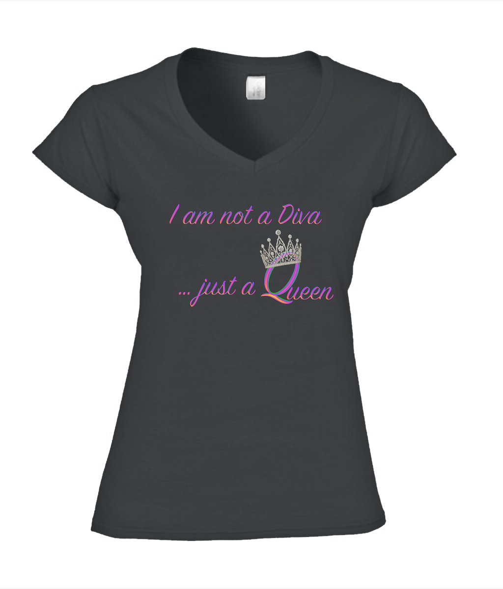 Ladies SoftStyle V-Neck T-Shirt - Gildan Diva Queen