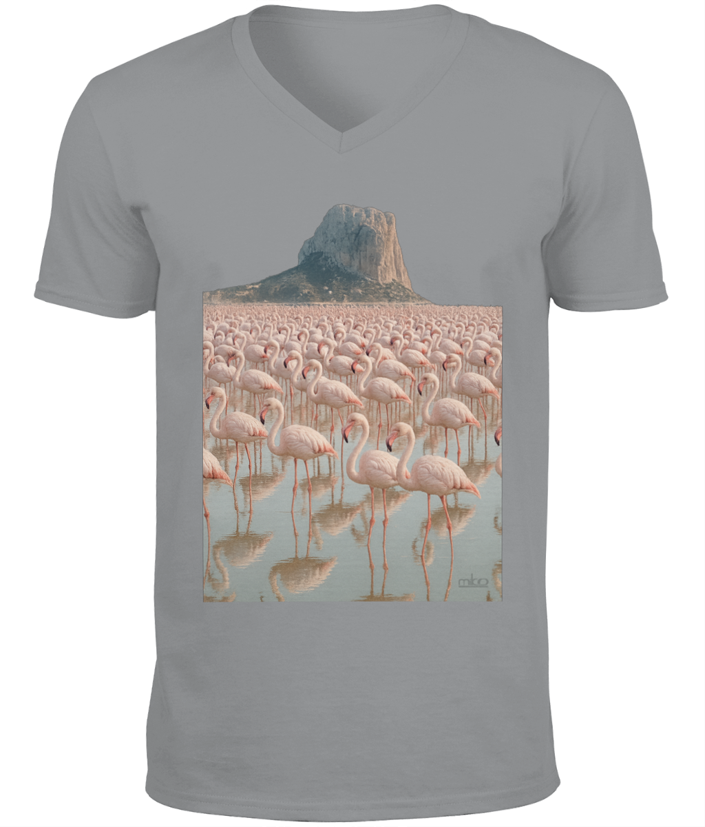 Calpe Flamingo 2 Miko Classic V-Neck Camiseta