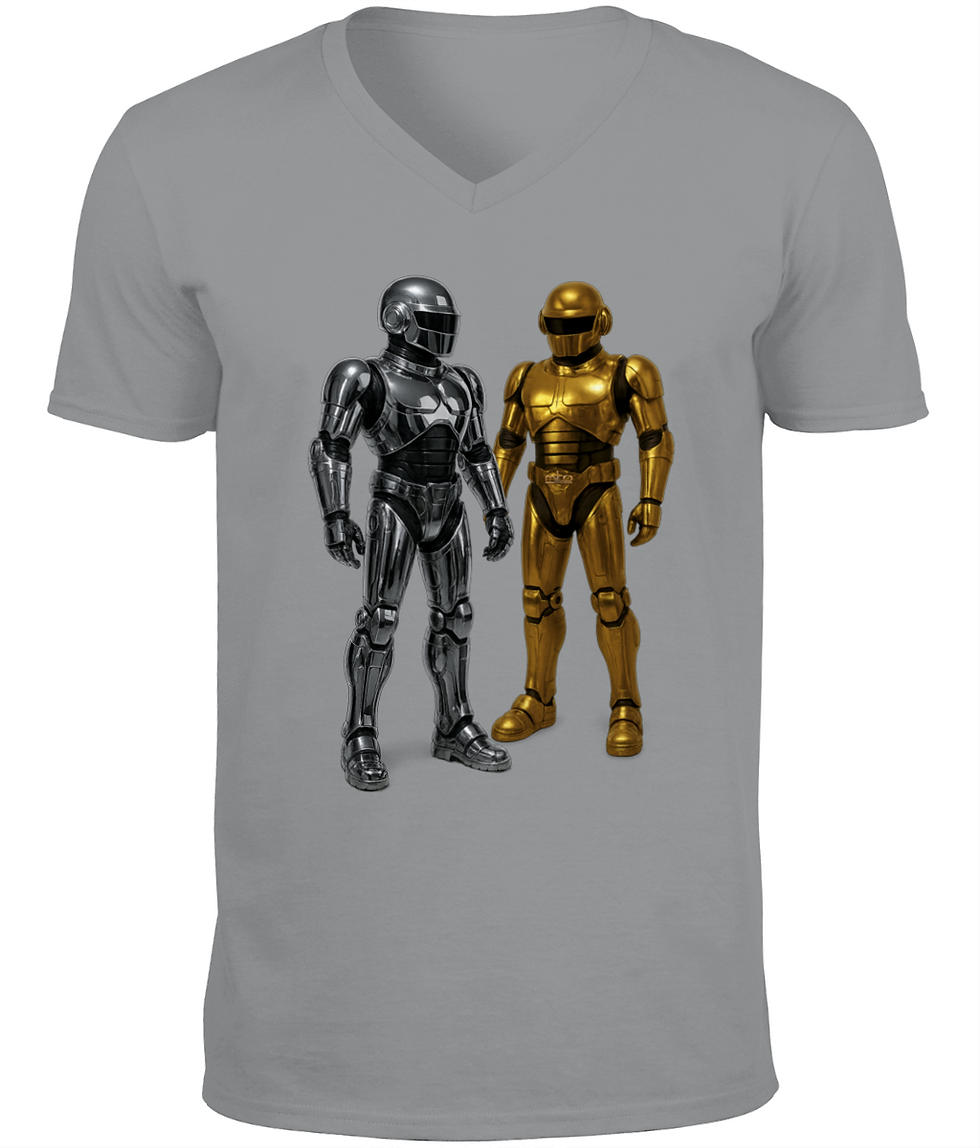 Thumbnail: Robo Chrome/Gold Miko Classic V-Neck T-Shirt