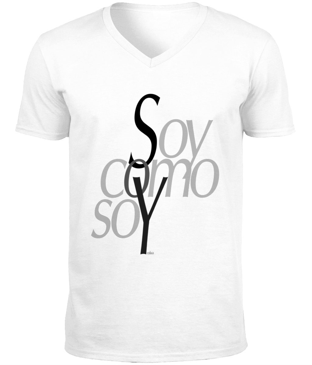 SoftStyle V-Neck T-Shirt - Gildan soy como soy miko